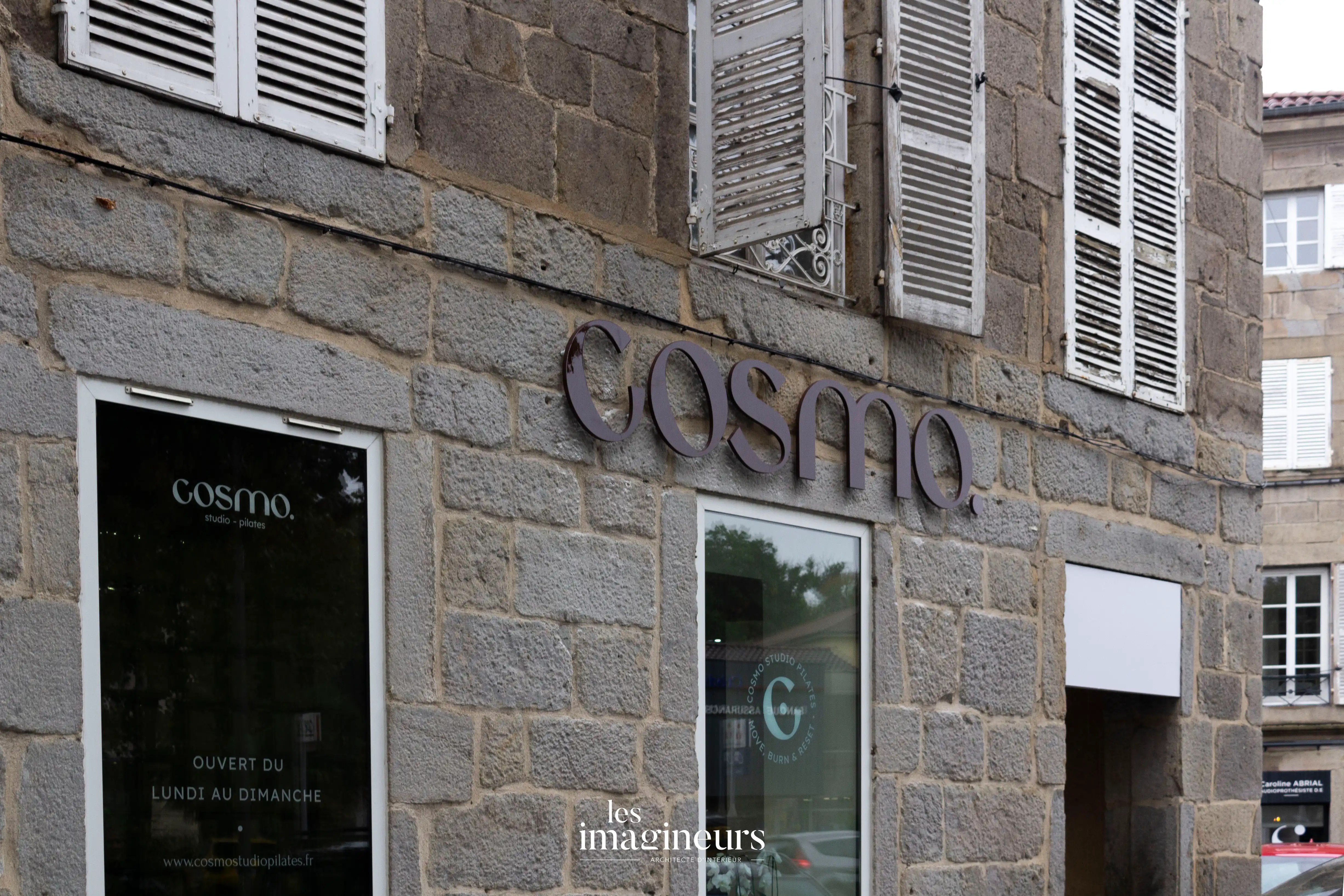 Projet Cosmo Studio Pilates - Devanture